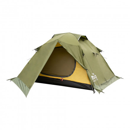 Палатка экспедиционная Tramp Peak 3 (V2) (зеленая)